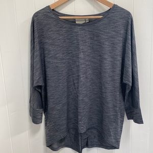 Athleta 3/4 length sleeve Gray Shirt